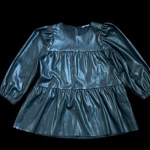 ZARA Faux leather shirt